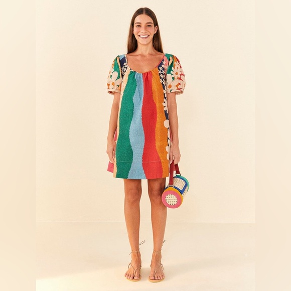 FARM RIO Super Fun Daisy Organic Cotton Mini Dress - Picture 3 of 15